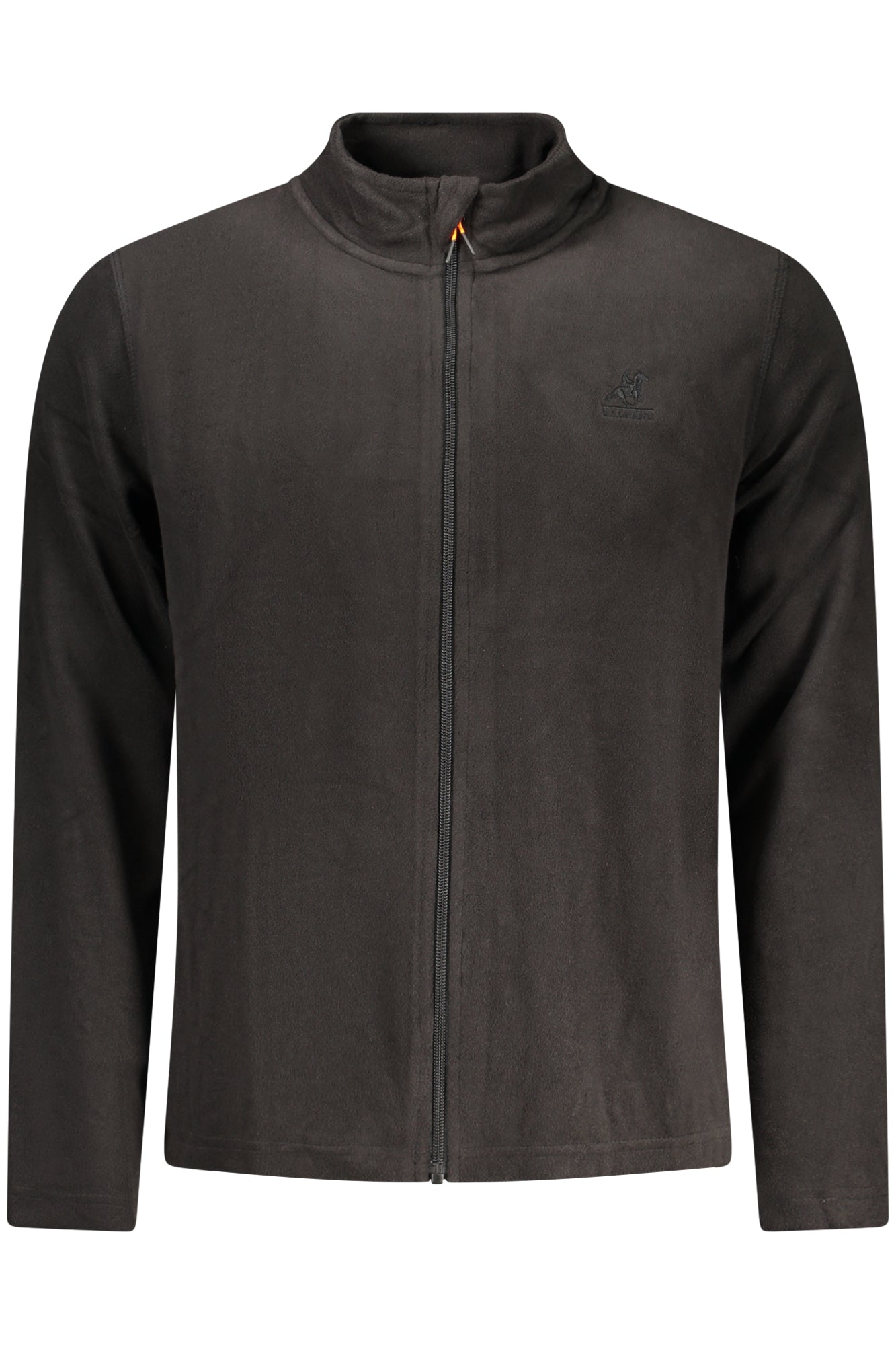 US GRAND Herren-Sweatshirt mit Reißverschluss, schwarz