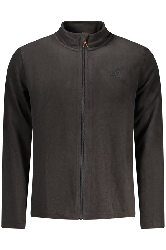 US GRAND Herren-Sweatshirt mit Reißverschluss, schwarz