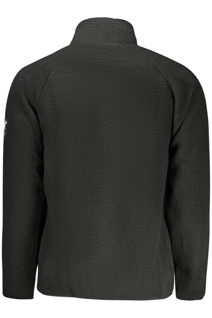 US GRAND Herren-Sweatshirt mit Reißverschluss, schwarz