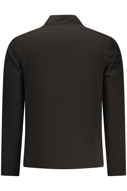 US GRAND Herren-Sweatshirt mit Reißverschluss, schwarz