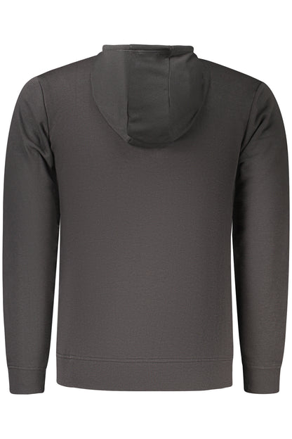 US GRAND Herren-Sweatshirt mit Reißverschluss, schwarz