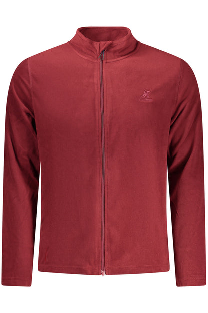 US GRAND RED Herren-Sweatshirt mit Reißverschluss
