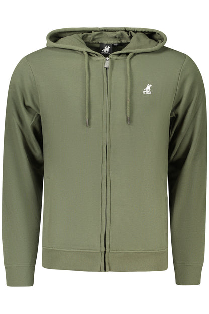 US GRAND Herren-Sweatshirt mit Reißverschluss, grün
