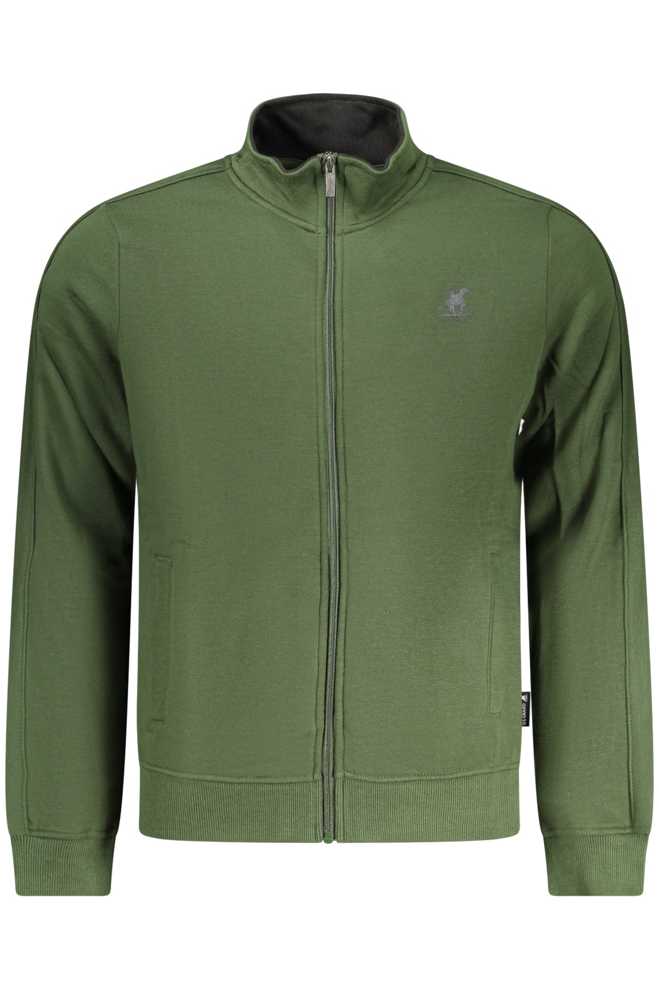 US GRAND Herren-Sweatshirt mit Reißverschluss, grün