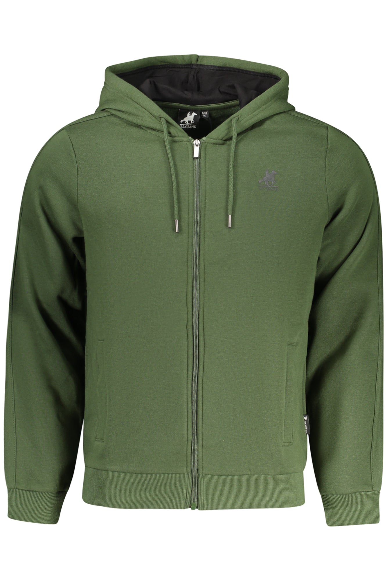 US GRAND Herren-Sweatshirt mit Reißverschluss, grün