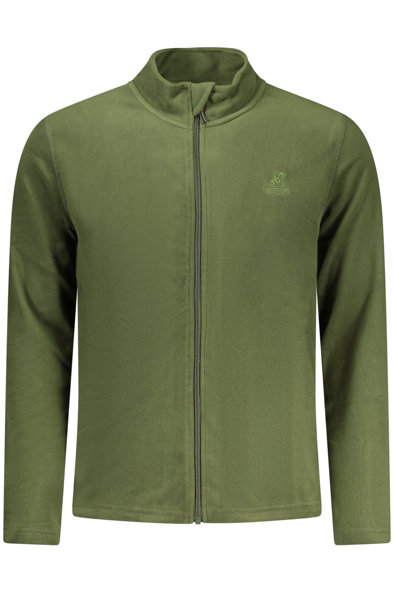 US GRAND Herren-Sweatshirt mit Reißverschluss, grün