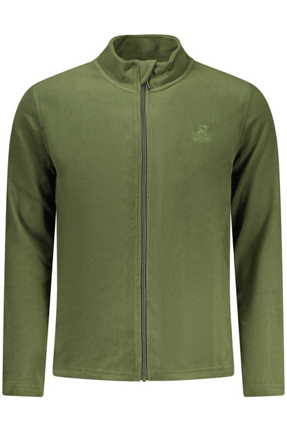 US GRAND Herren-Sweatshirt mit Reißverschluss, grün