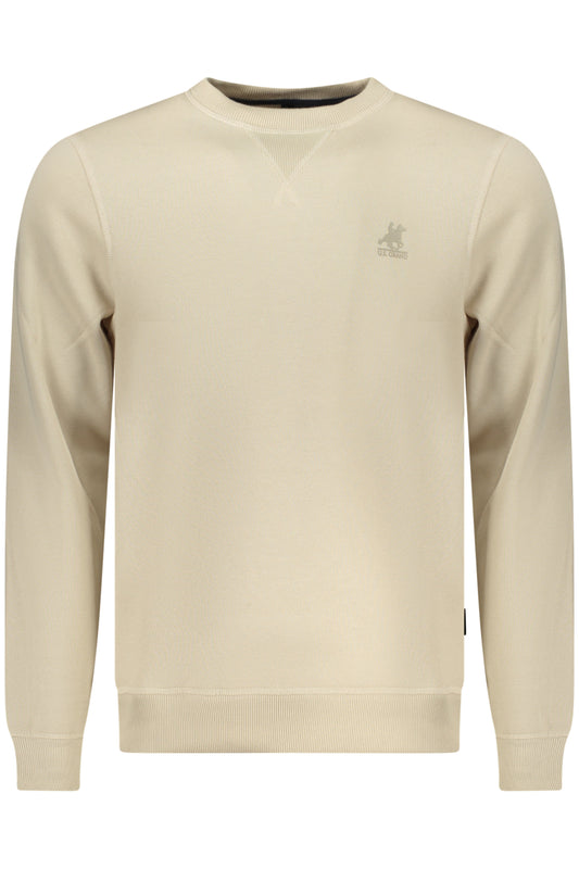 US GRAND Herren-Sweatshirt mit Reißverschluss, beige