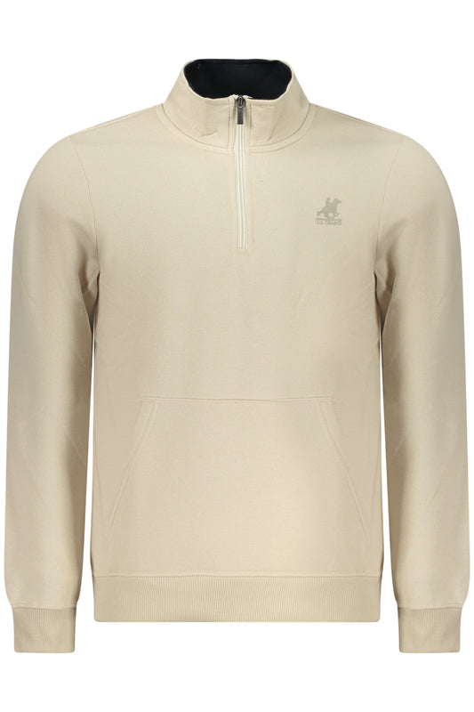 US GRAND Herren-Sweatshirt mit Reißverschluss, beige