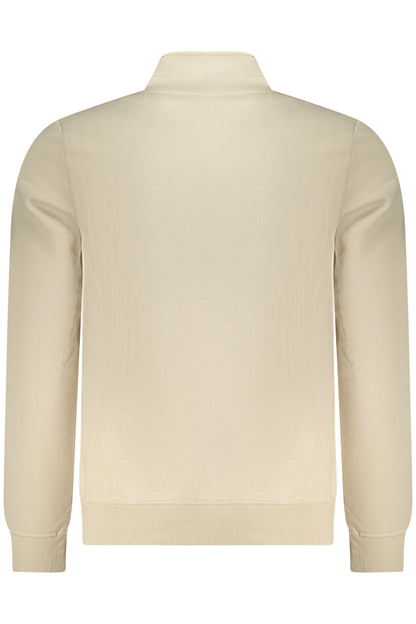 US GRAND Herren-Sweatshirt mit Reißverschluss, beige