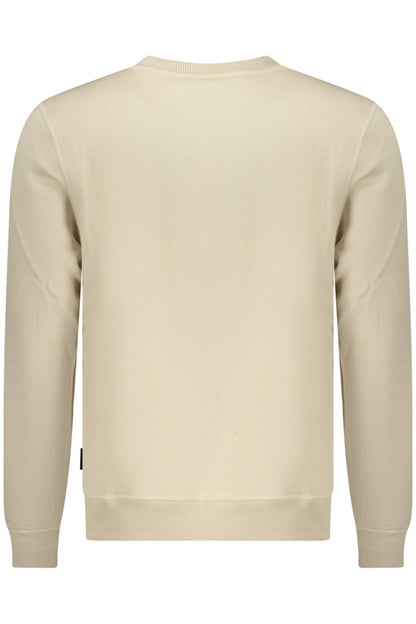 US GRAND Herren-Sweatshirt mit Reißverschluss, beige