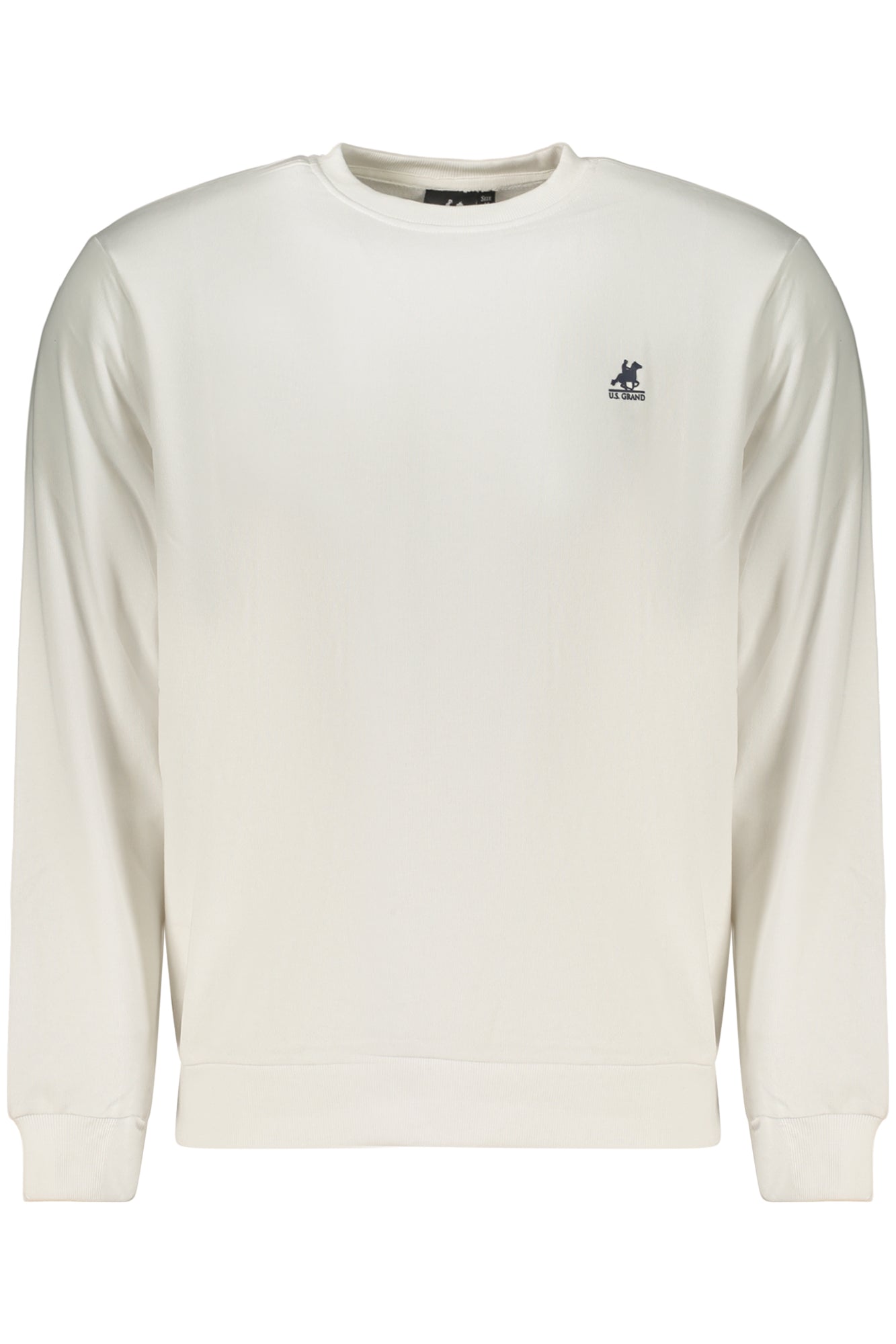 US GRAND Herren-Sweatshirt mit Reißverschluss, weiß
