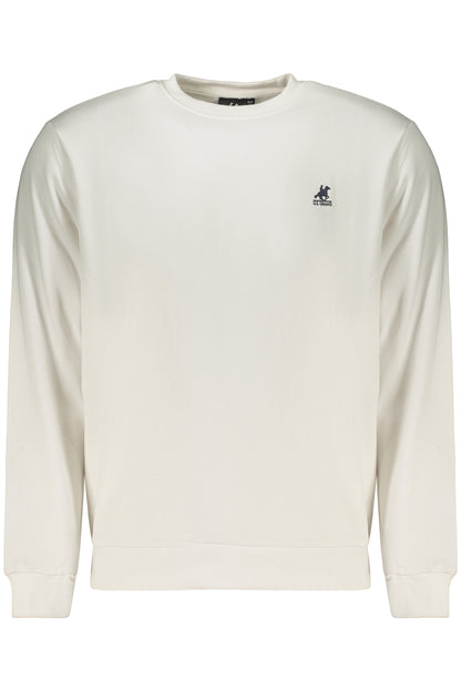 US GRAND Herren-Sweatshirt mit Reißverschluss, weiß