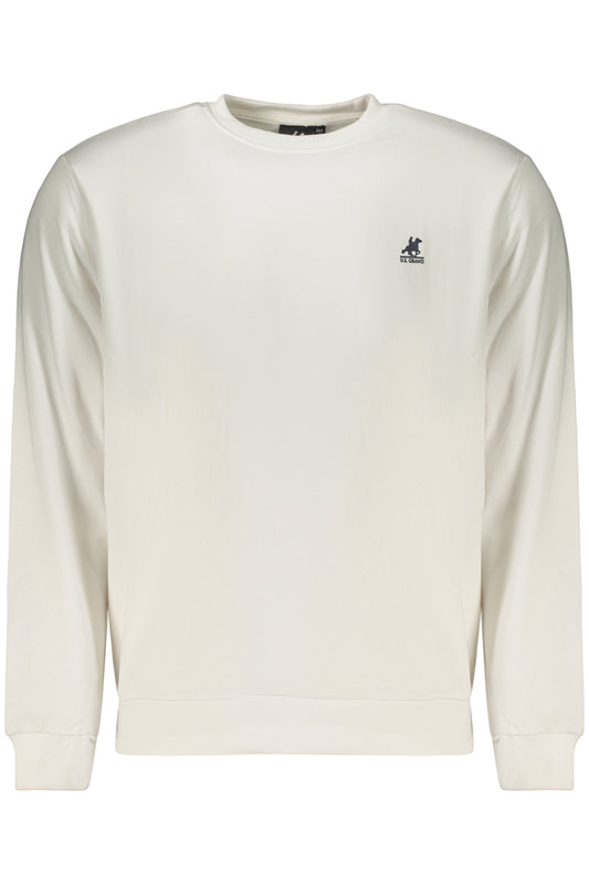 US GRAND Herren-Sweatshirt mit Reißverschluss, weiß