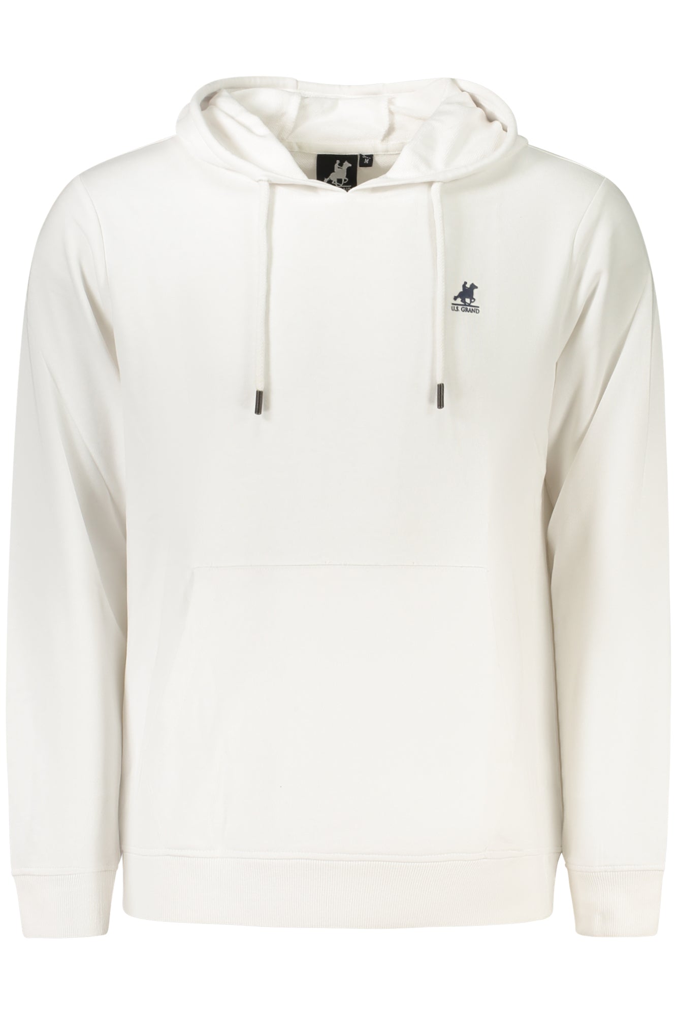 US GRAND Herren-Sweatshirt mit Reißverschluss, weiß