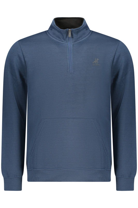US GRAND Herren-Sweatshirt mit Reißverschluss, blau
