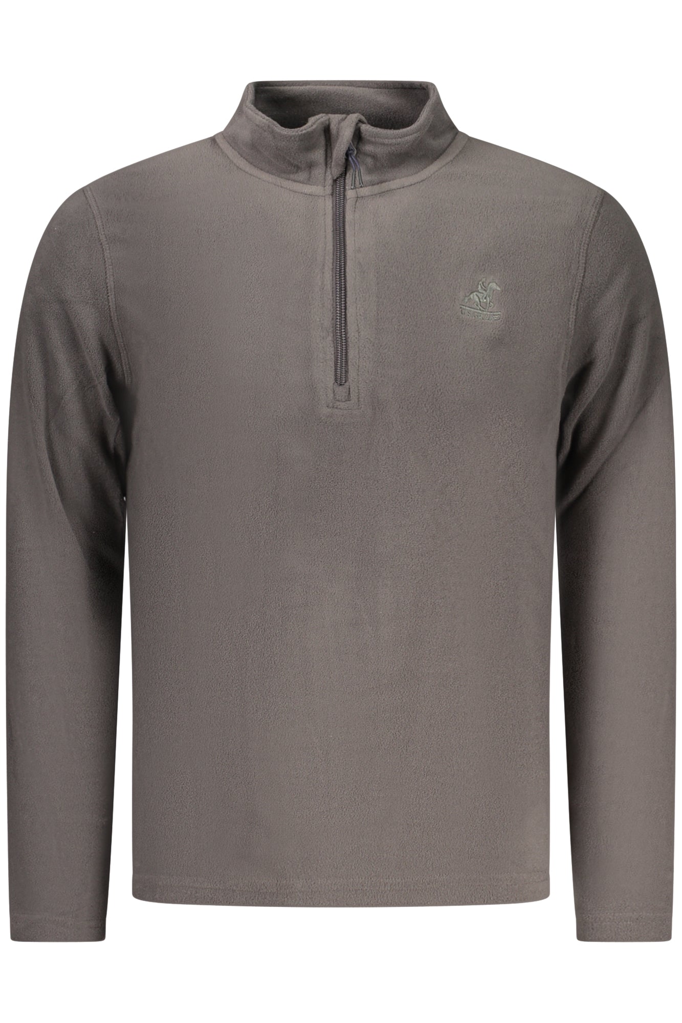 US GRAND Herren-Sweatshirt mit Reißverschluss, grau