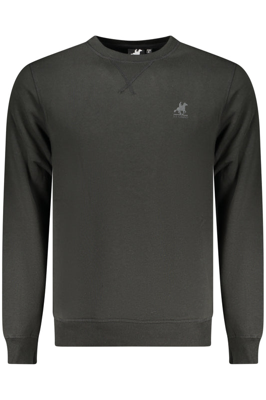 US GRAND Herren-Sweatshirt mit Reißverschluss, schwarz