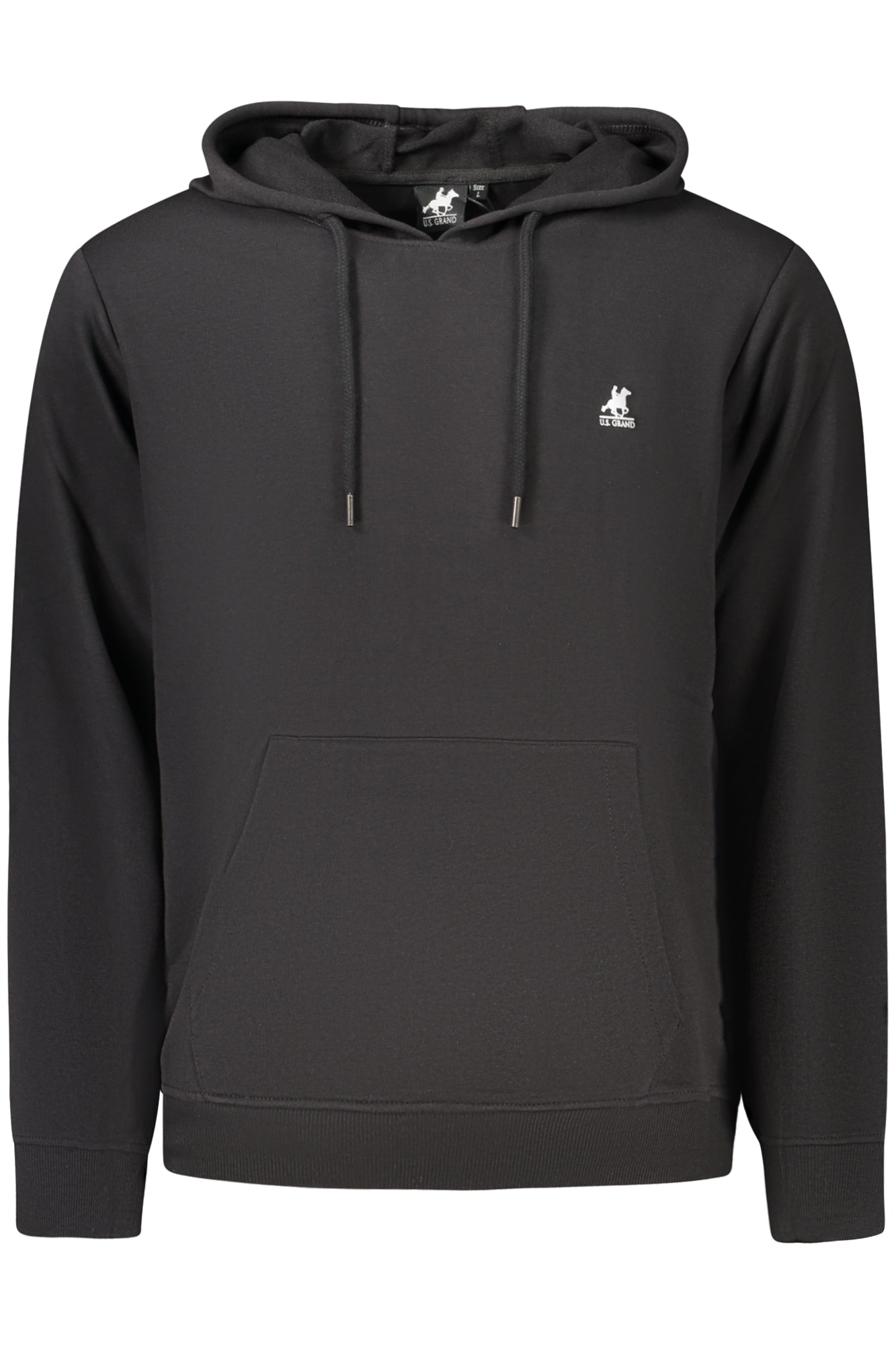 US GRAND Herren-Sweatshirt mit Reißverschluss, schwarz