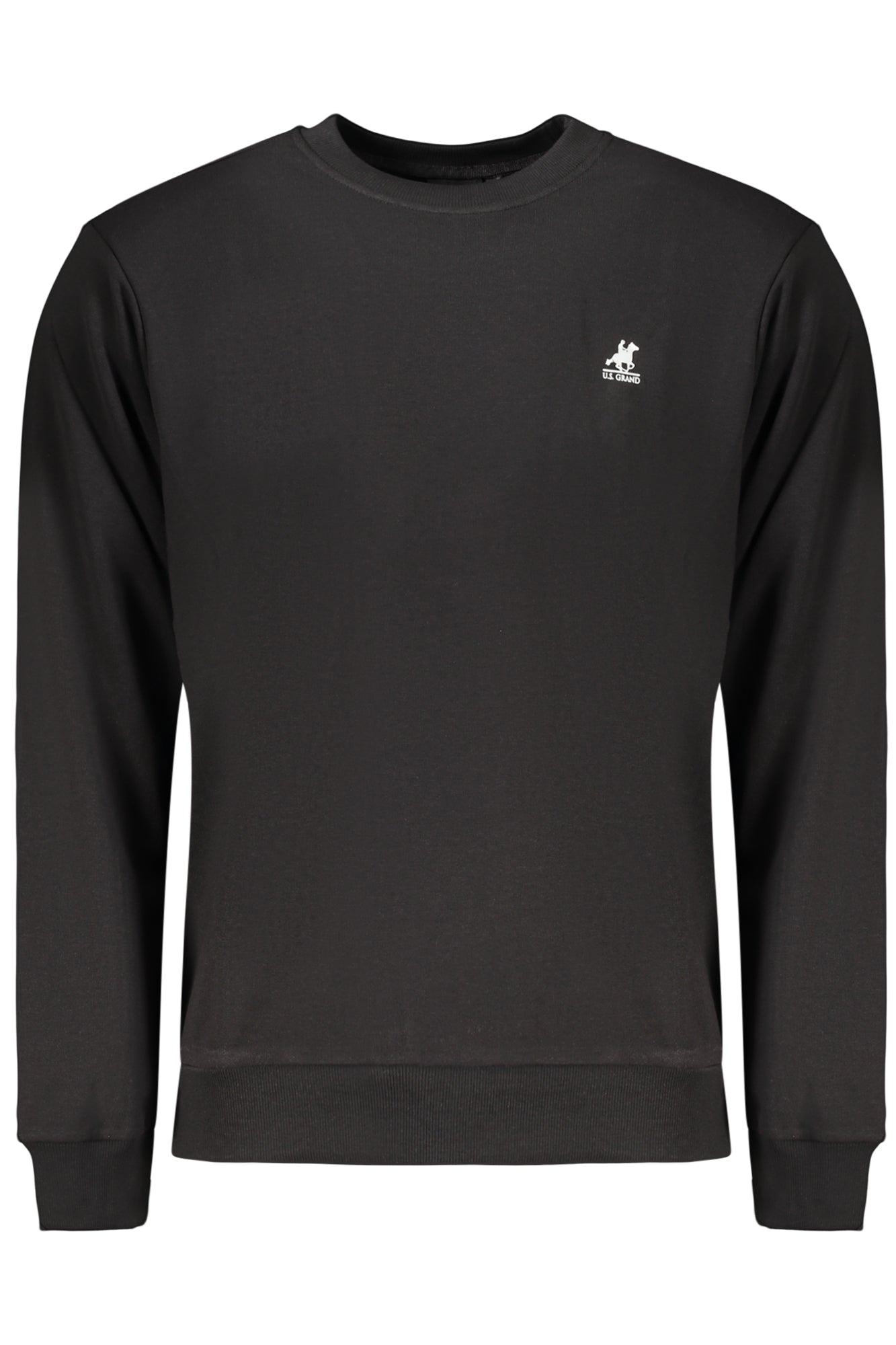 US GRAND Herren-Sweatshirt mit Reißverschluss, schwarz