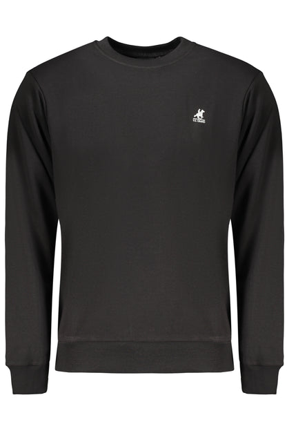 US GRAND Herren-Sweatshirt mit Reißverschluss, schwarz