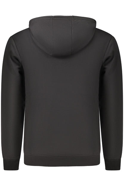 US GRAND Herren-Sweatshirt mit Reißverschluss, schwarz