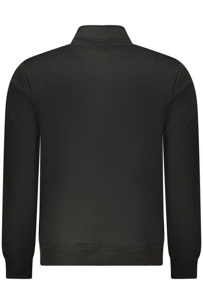 US GRAND Herren-Sweatshirt mit Reißverschluss, schwarz