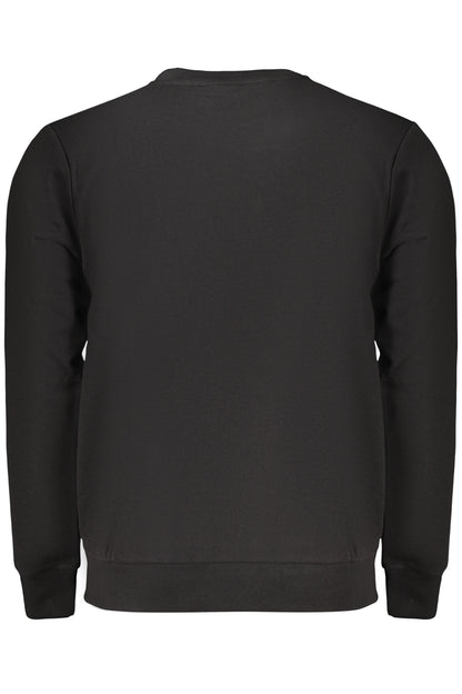 US GRAND Herren-Sweatshirt mit Reißverschluss, schwarz