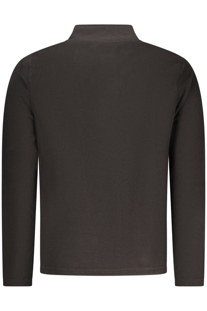 US GRAND Herren-Sweatshirt mit Reißverschluss, schwarz