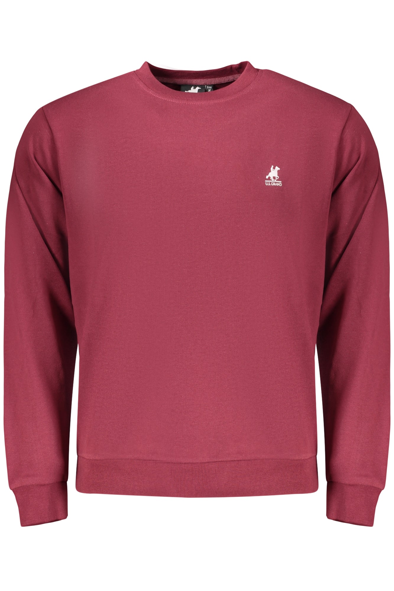 US GRAND Herren-Sweatshirt mit Reißverschluss, rot