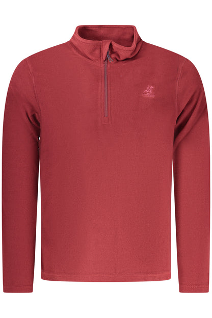 US GRAND Herren-Sweatshirt mit Reißverschluss, rot