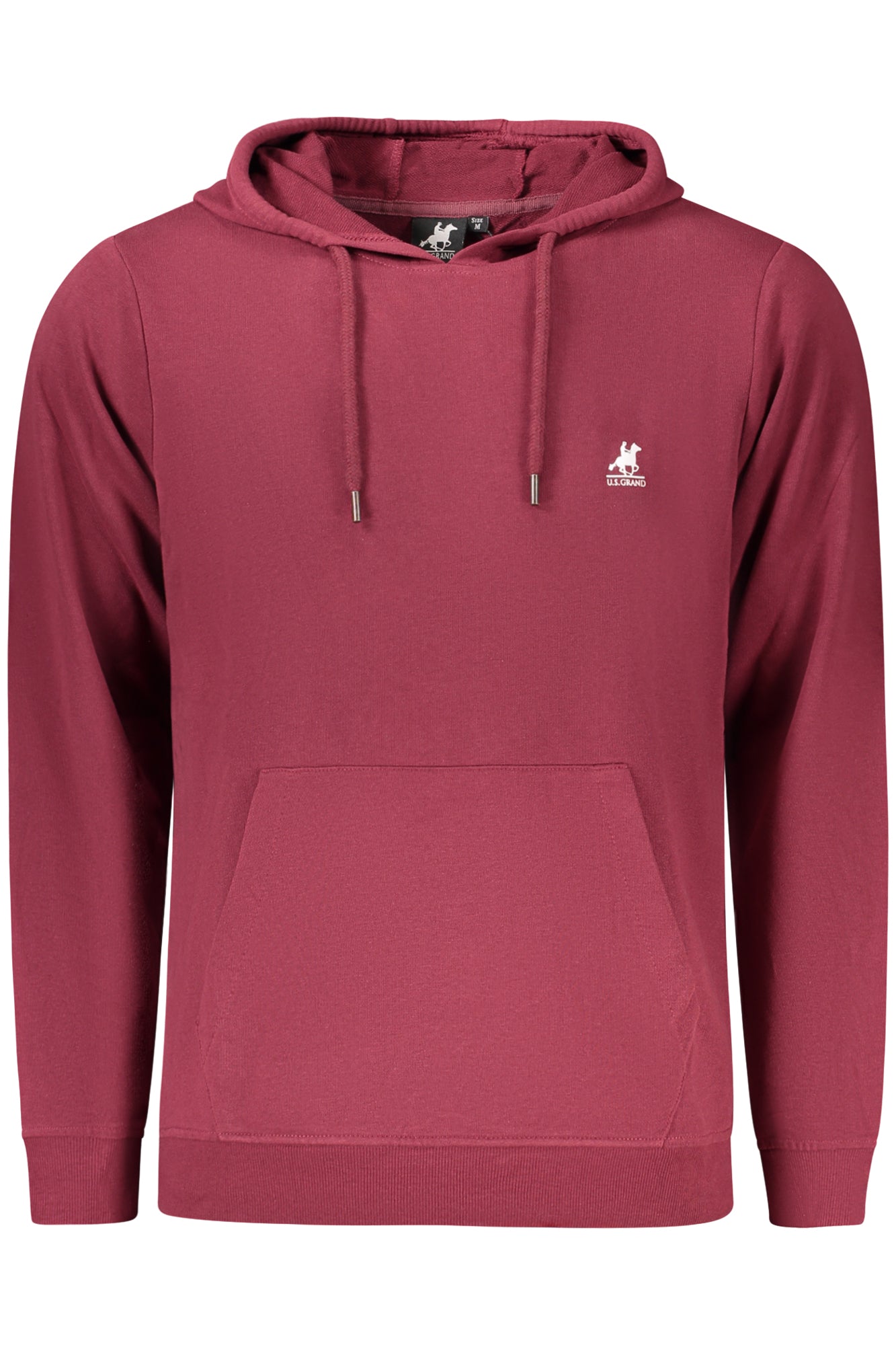 US GRAND Herren-Sweatshirt mit Reißverschluss, rot