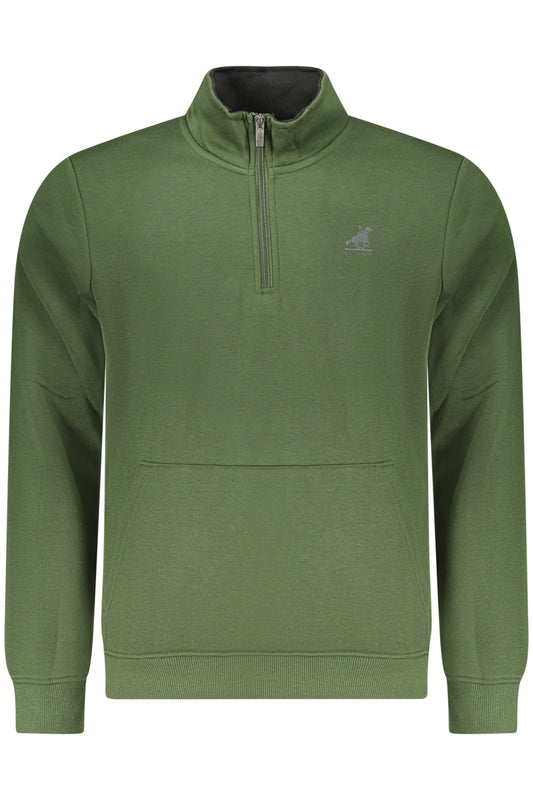 US GRAND Herren-Sweatshirt mit Reißverschluss, grün