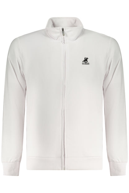 US GRAND Herren-Sweatshirt mit Reißverschluss, weiß