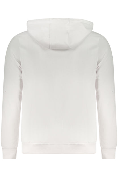 US GRAND Herren-Sweatshirt mit Reißverschluss, weiß