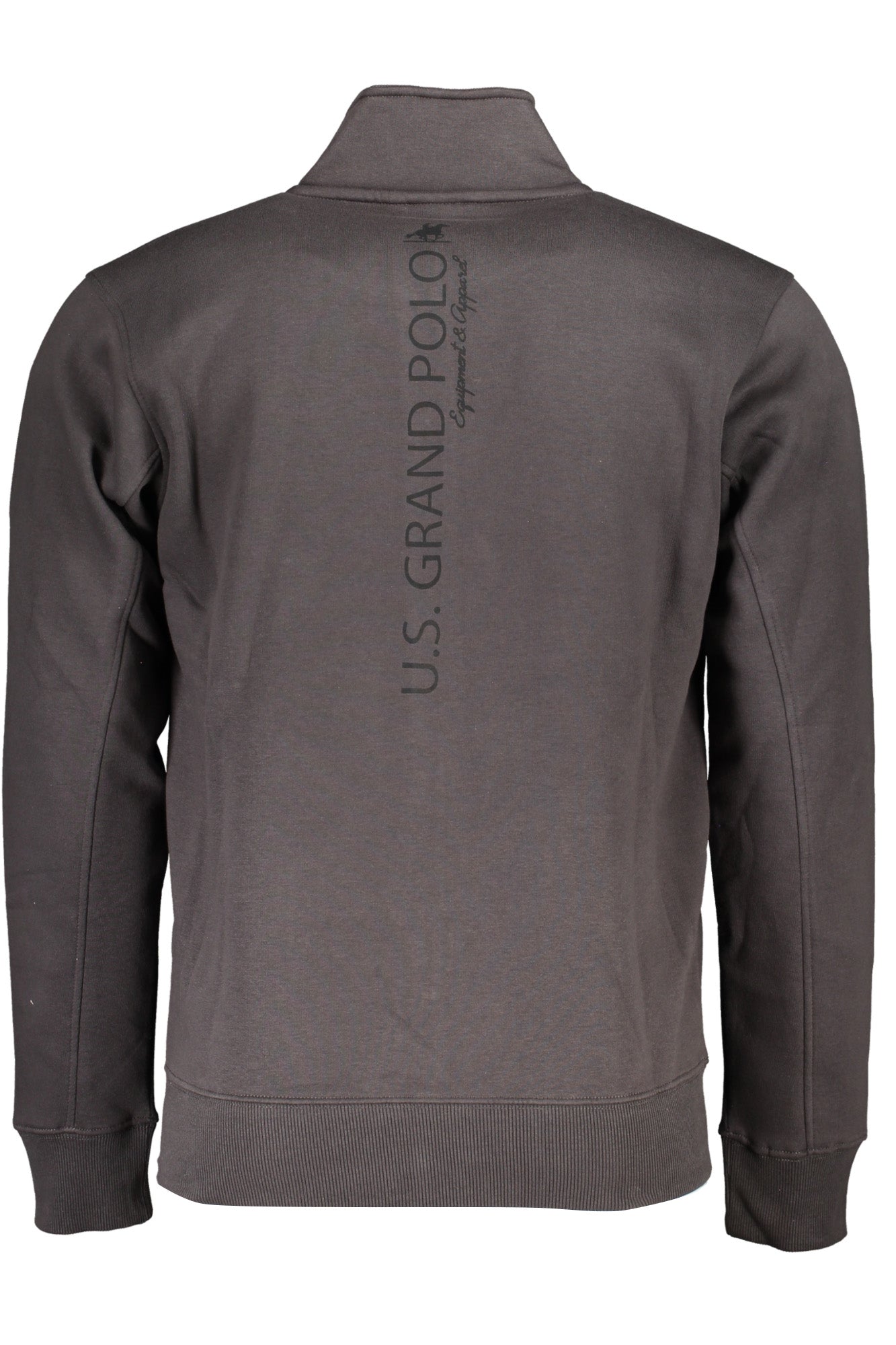 US GRAND Herren-Sweatshirt mit Reißverschluss, grau
