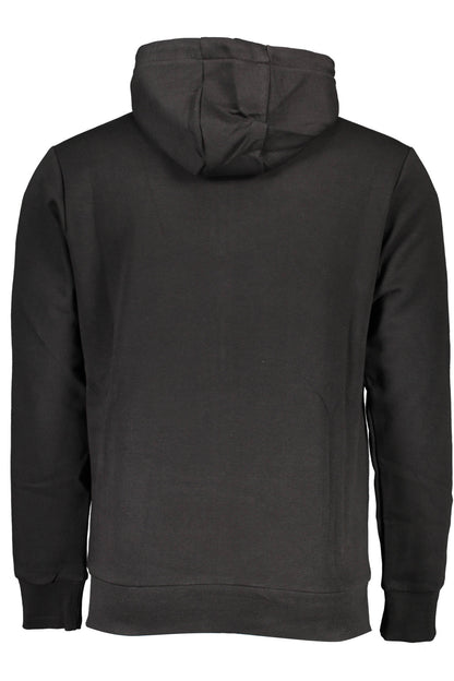 US GRAND Herren-Sweatshirt mit Reißverschluss, schwarz