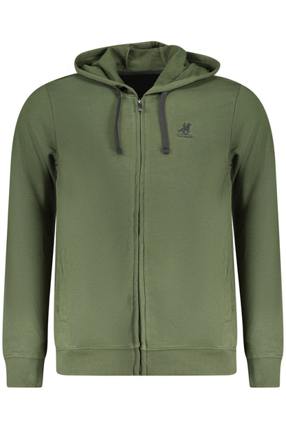 US GRAND Herren-Sweatshirt mit Reißverschluss, grün