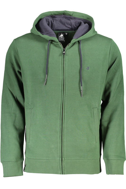 US GRAND Herren-Sweatshirt mit Reißverschluss, grün
