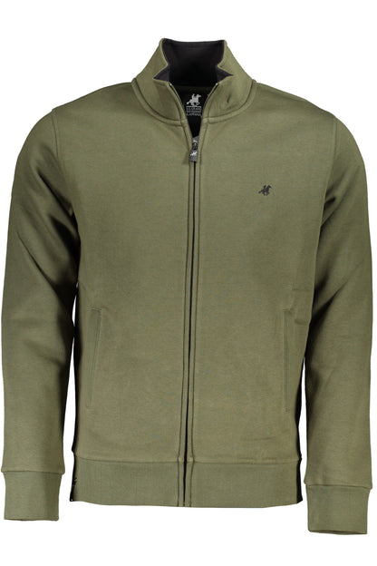 US GRAND Herren-Sweatshirt mit Reißverschluss, grün