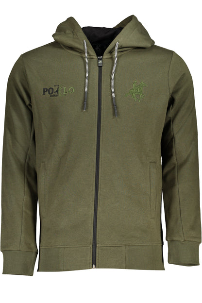 US GRAND Herren-Sweatshirt mit Reißverschluss, grün