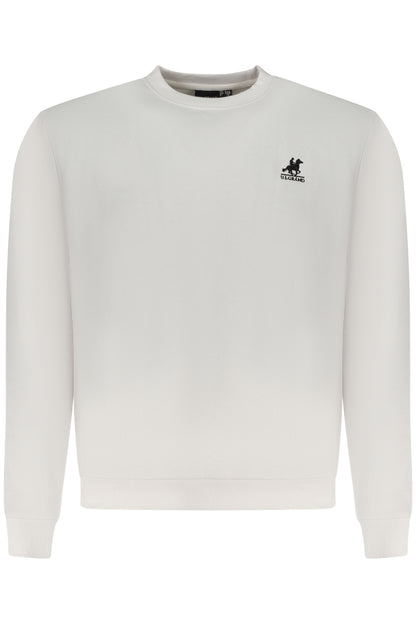 US GRAND Herren-Sweatshirt mit Reißverschluss, weiß