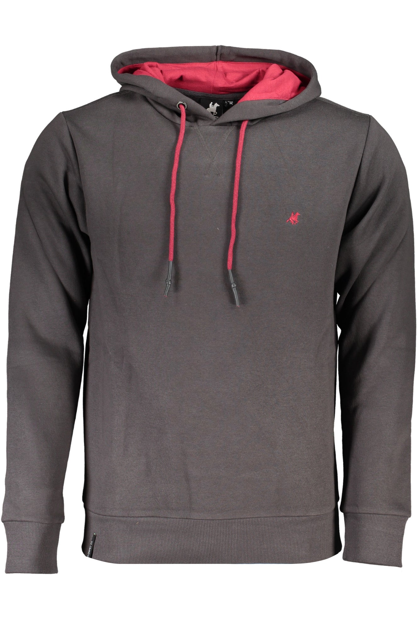 US GRAND Herren-Sweatshirt mit Reißverschluss, grau