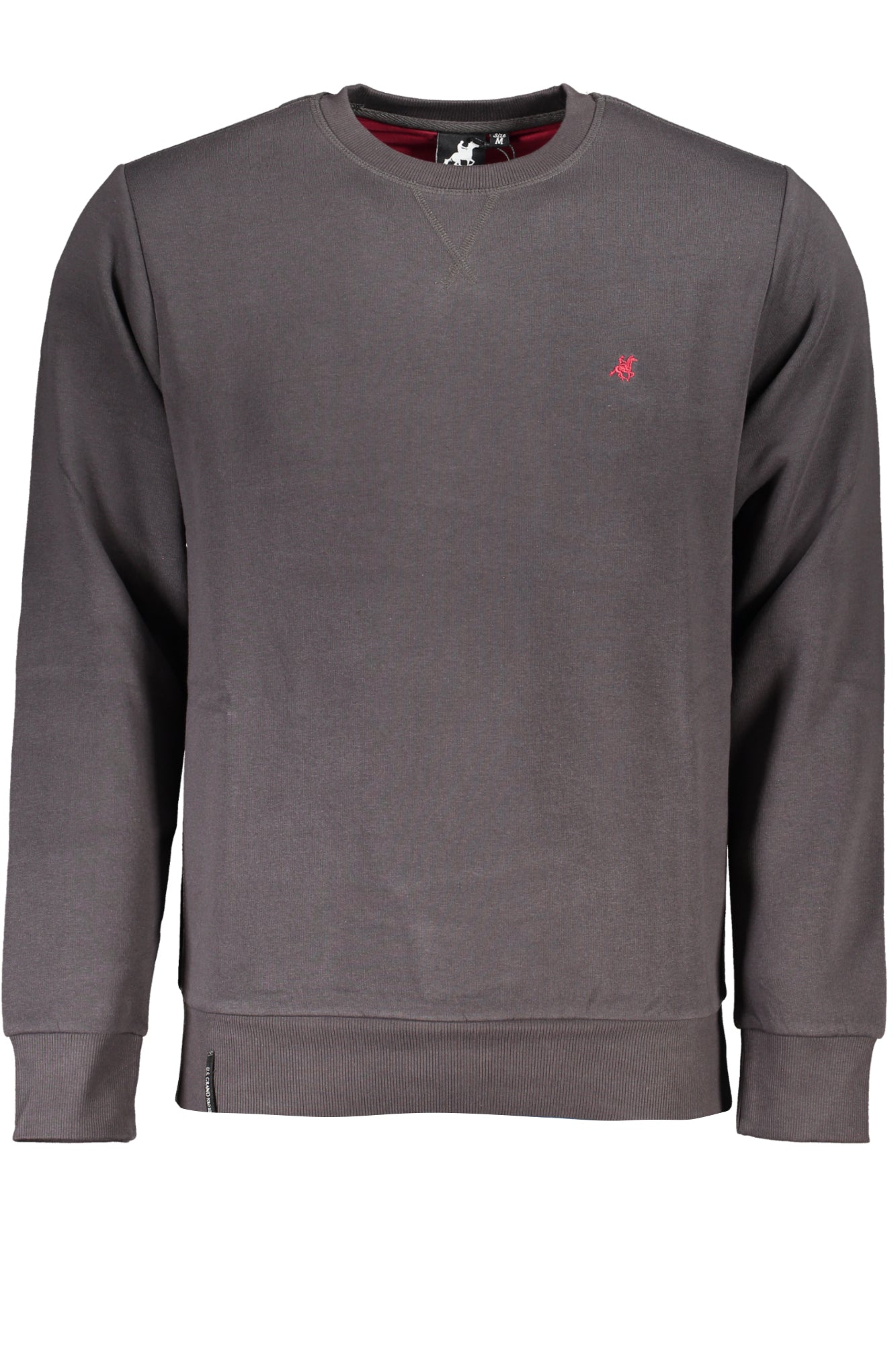 US GRAND Herren-Sweatshirt mit Reißverschluss, grau