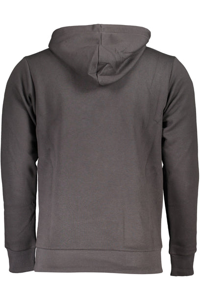 US GRAND Herren-Sweatshirt mit Reißverschluss, grau