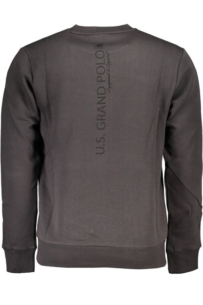 US GRAND Herren-Sweatshirt mit Reißverschluss, grau