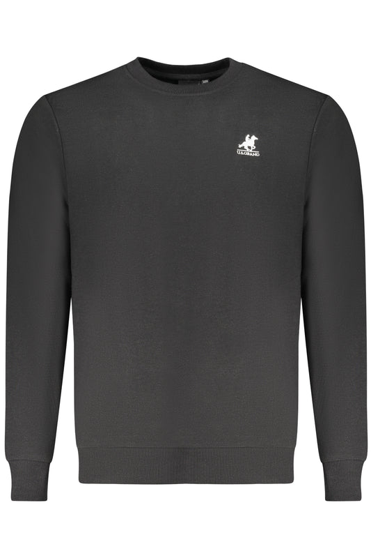 US GRAND Herren-Sweatshirt mit Reißverschluss, schwarz