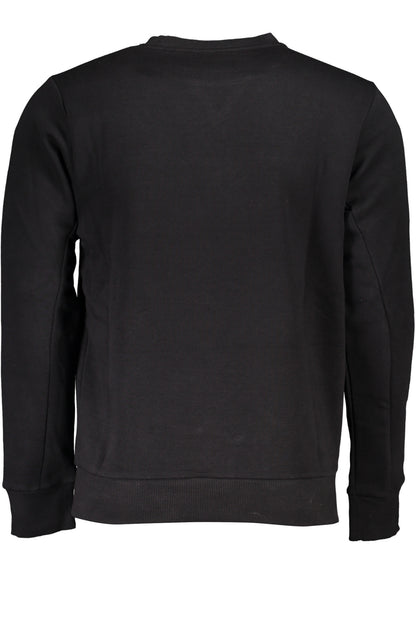 US GRAND Herren-Sweatshirt mit Reißverschluss, schwarz