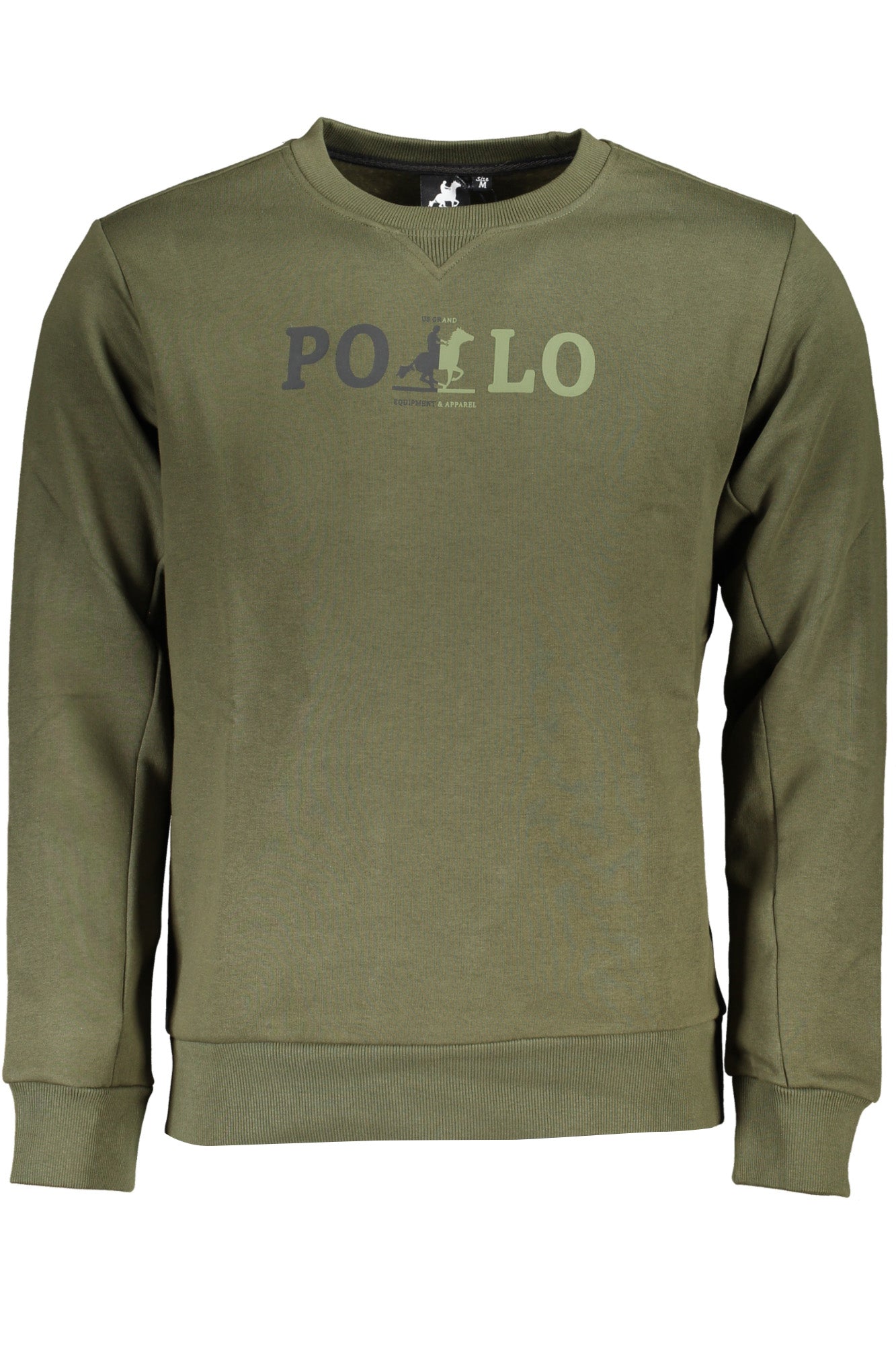US GRAND Herren-Sweatshirt mit Reißverschluss, grün