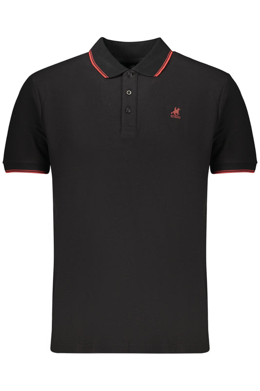 US GRAND POLO Kurzarm Herren Schwarz